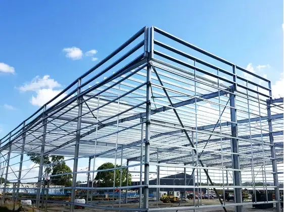 Anbar üçün praktik və gözəl prefab metal polad bina
